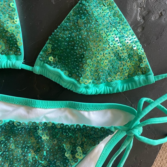 Ladies new bikini sequins tags on - Picture 3 of 5